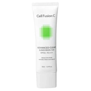 CELL FUSION C Krem Przeciwsłoneczny do Skóry Problematycznej SPF50+PA++++ 50 ml - CELL FUSION C Advanced Clear Sunscreen 100 SPF50+ PA++++ 50 ml
