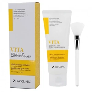 3W CLINIC Witaminowo-Rozświetlająca Maska do Twarzy Peel-Off 100g - 3W CLINIC Vita Bright Up Wrapping Mask 100g