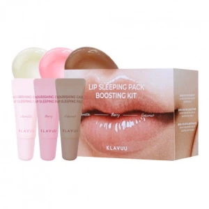 KLAVUU Zestaw 3 szt na Noc do Ust (3g x3) - KLAVUU Lip Sleeping Pack Boosting Kit (3g x 3pcs)